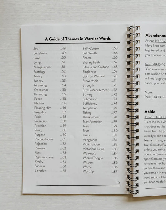 Warrior Words: Scripture Reference Tool!