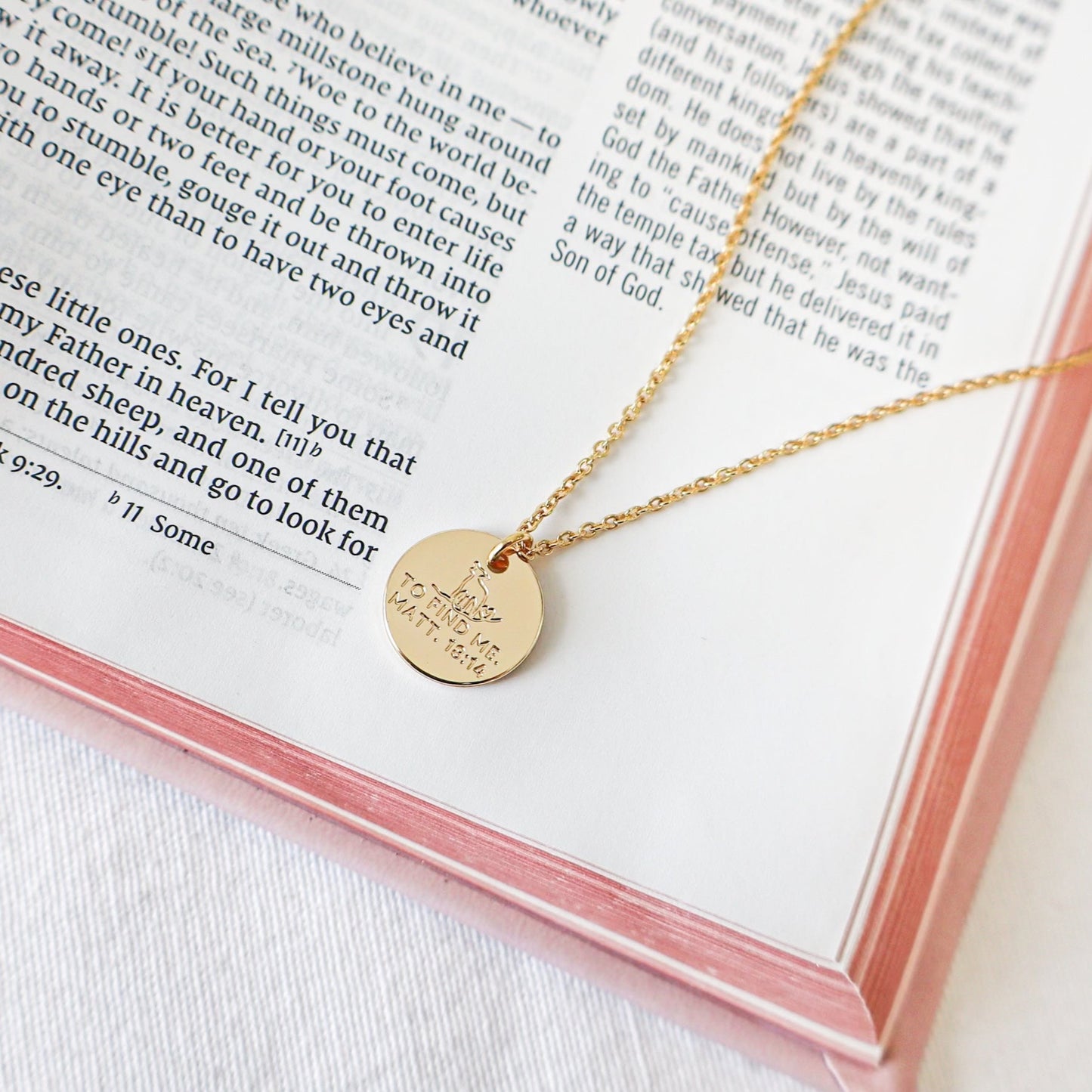 He Left The 99 To Find Me Necklace - Christian Necklace - Fine Jewelry - Christian Gift