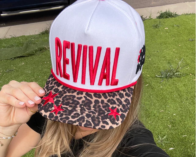 Revival Cheetah Puff Embroidered Hat