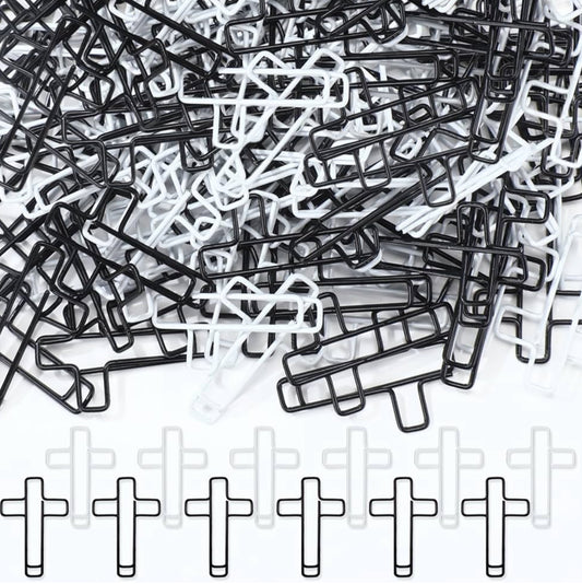 Black & White Cross Bookmark - Cross Paperclips - Bible Bookmark - Cross Page Marker - Bookmarks - Bible Accessories - Paperclips - Christian Gift