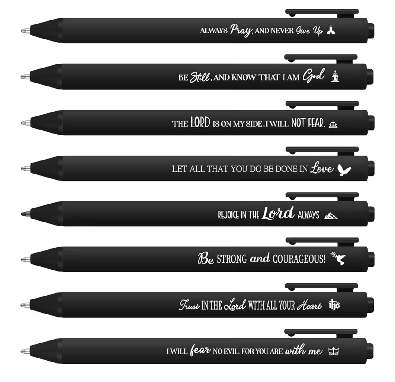 Scripture Pens - Bible Pens - Smooth Writing Pens - Jesus Pens - Scripture Bible Pens - Christian Gift