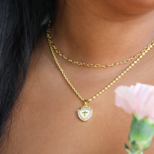 Shield Of Faith Eph 6:16 - Christian Necklace - Fine Jewelry - Christian Gift
