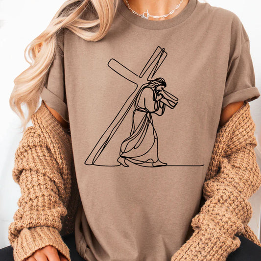 Journey With Jesus - Christian Shirt - Jesus Tee - Christian Apparel - Christian Gift (5-15)
