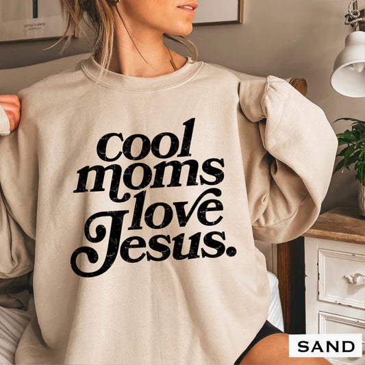 Cool Moms Love Jesus - Christian Shirt - Christian Apparel - Graphic Tee - Christian Gift (8:3-4)
