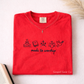 Made To Worship Embroidered Shirt, Embroidered Shirt, Christian Embroidered Shirt, Christian Gift