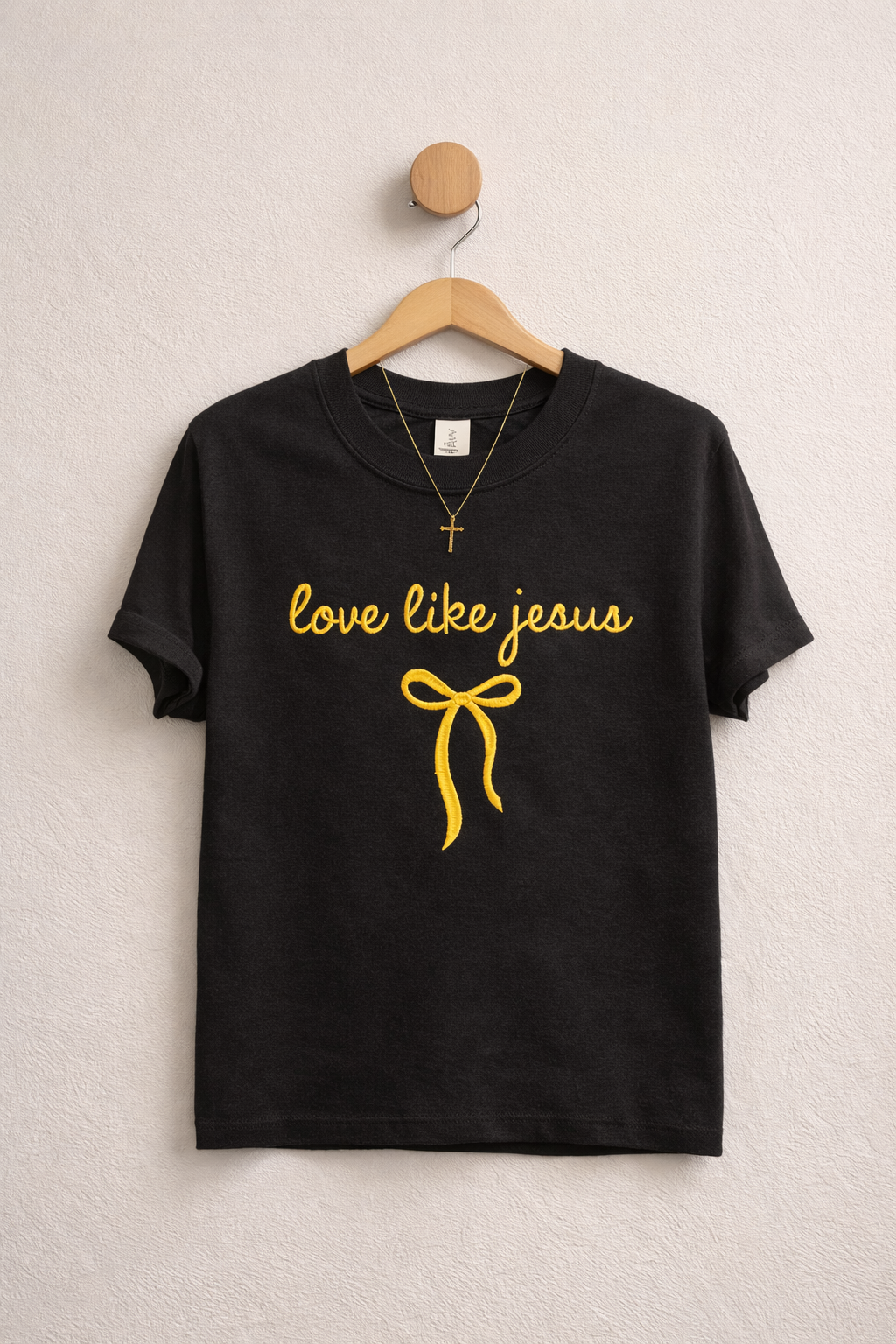 Love Like Jesus Bow Embroidered Shirt, Embroidered Shirt, Christian Embroidered Shirt, Christian Gift