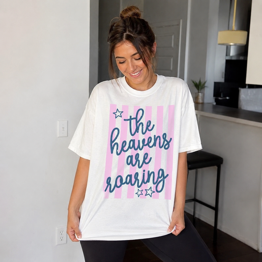 The Heavens Are Roaring Stripes - Christian Graphic T-Shirt (11-11)