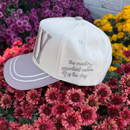 Amen Neutral Puff Embroidered Hat