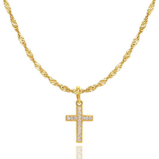 Beloved Cross Necklace - Christian Necklace - Fine Jewelry - Christian Gift
