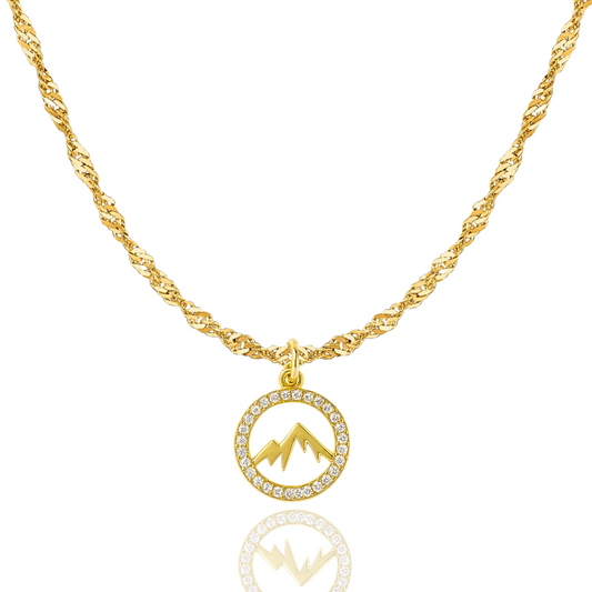 Faith Moves Mountains Necklace - Christian Necklace - Fine Jewelry - Christian Gift