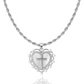 God Is Love Heart Cross Necklace - Christian Necklace - Fine Jewelry - Christian Gift