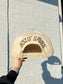Make Jesus Famous Brown Polka Dot Embroidered Hat
