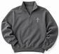 Embroidered Three Nails Cross Quarter-Zip Sweatshirt | Unisex Christian Pullover