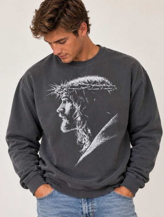 King Jesus Graphic Shirt - Pepper