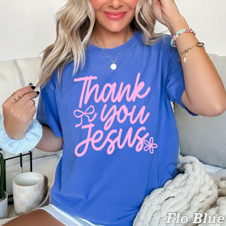 Thank You Jesus - Christian Shirt - Christian Apparel - Graphic Tee - Christian Gift (1-29)