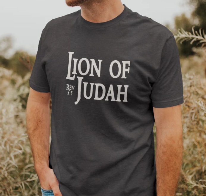 Lion Of Judah -  Christian Shirt - Christian Apparel - Graphic Tee - Christian Gift (5-2)