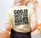 God is Greater Than The Highs And Lows -  Christian Shirt - Christian Apparel - Graphic Tee - Christian Gift (6-14)