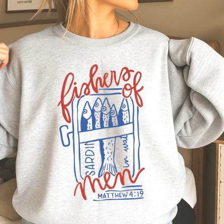 Fishers Of Men - Christian Shirt - Christian Apparel - Graphic Tee - Christian Gift (7-5)