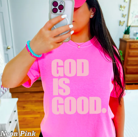 God is Good -  Christian Shirt - Christian Apparel - Graphic Tee - Christian Gift (10-21)