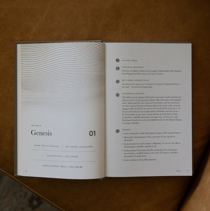 A Year in the Bible - Mens Hardcover Study - Volume 1 - Bible Study