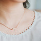Disciple Cross Necklace - Christian Necklace - 18k Gold Necklace (I1)
