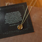Sealed Cross Necklace - Christian Necklace - 18k Gold Necklace (I1)
