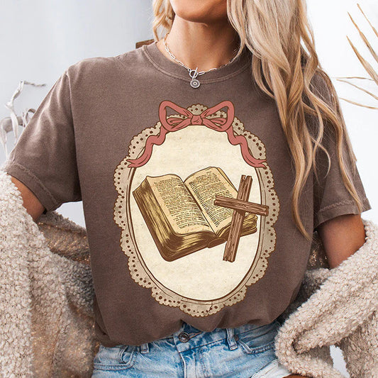 Vintage Bible -  Christian Graphic T-Shirt (11-3)