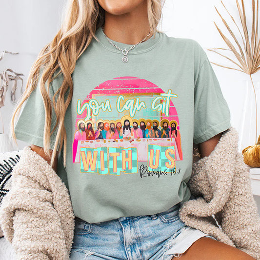 Retro Last Supper -  Christian Graphic T-Shirt (11-4)
