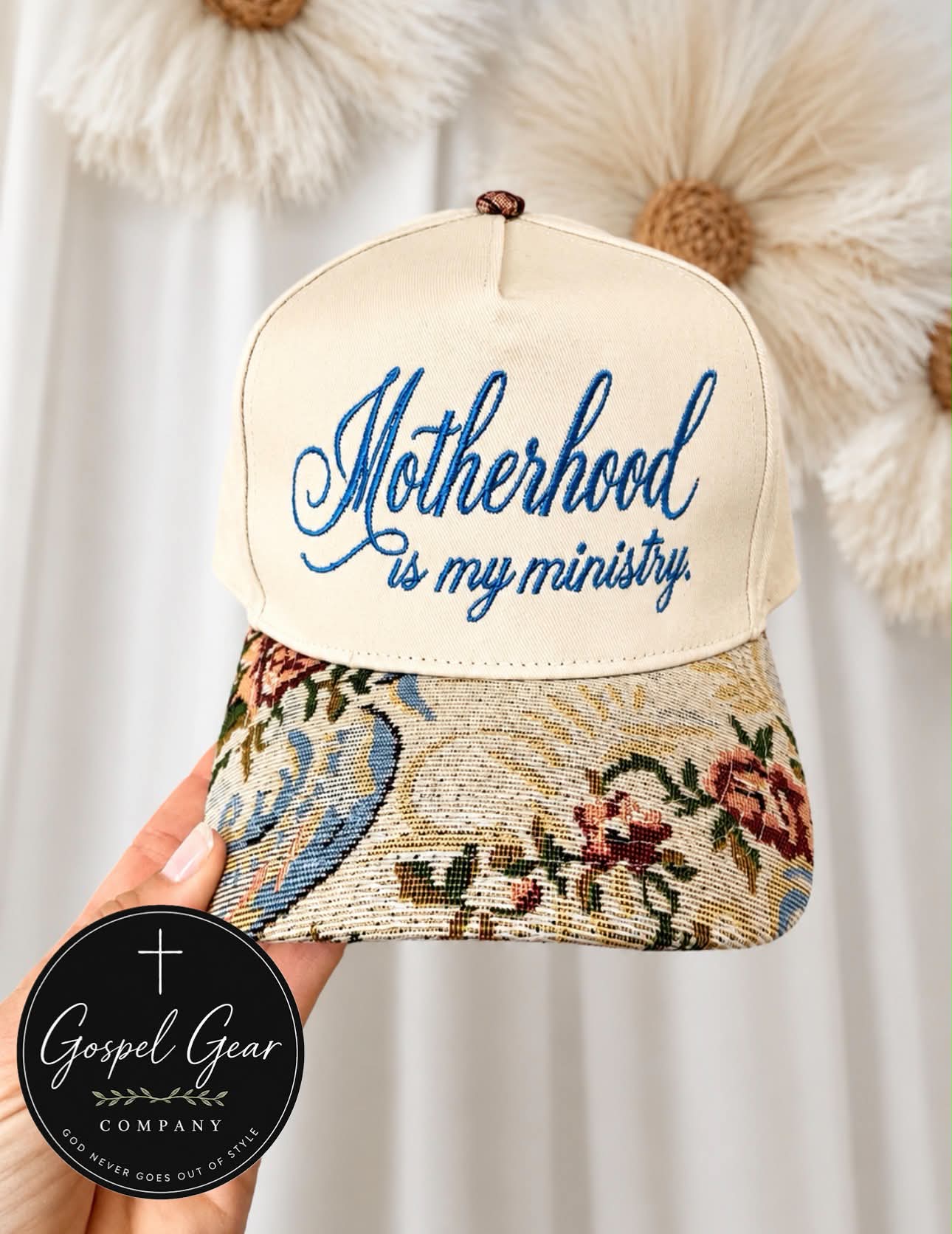 Motherhood Is My Ministry Embroidered Hat
