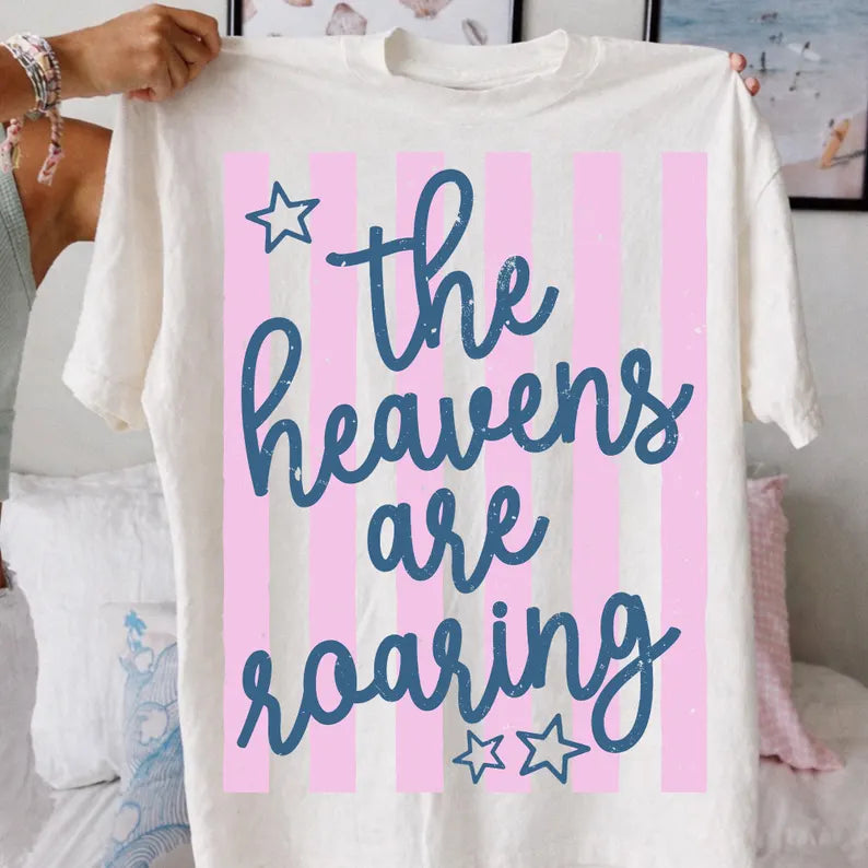 The Heavens Are Roaring Stripes -  Christian Graphic T-Shirt (11-11)