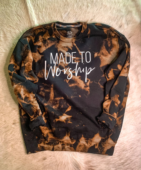 Christian Pullover - Bleached Black Pullover - Jesus Pullover - Trendy Christian Pullover - Christian Gift - Christian Apparel