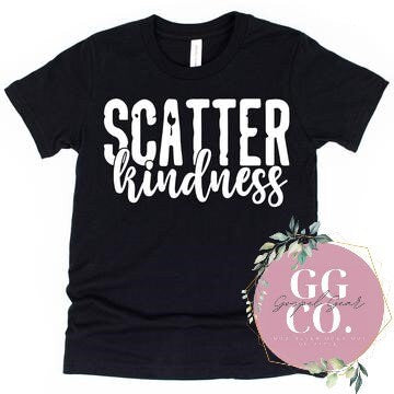 Christian Youth Tee - Scatter Kindness - Youth Shirt - Jesus Youth Shirt - Christian Youth Shirt - Christian Gift (3-15)