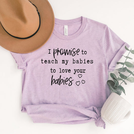 Christian Tee - I Promise - Bleached Christian Tee - Jesus Tee - Christian Apparel - Bleached Graphic Tee - Christian Gift (9-6)