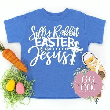 Christian Youth Easter Tee - Silly Rabbit - Easter Shirt - Youth Easter Shirt - Jesus Easter Tee - Jesus Youth Tee (4-11)
