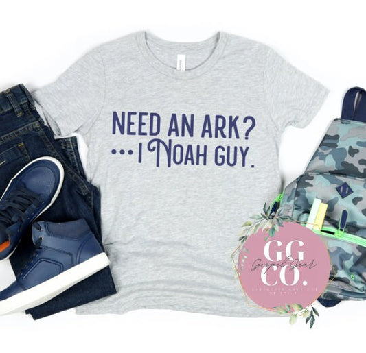 Christian Youth Tee - I Noah Guy - Blue - Youth Shirt - Jesus Youth Shirt - Christian Youth Shirt - Christian Gift (3-10)