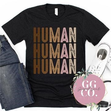 Christian Tee - Human - Bleached Christian Tee - Jesus Tee - Christian Apparel - Bleached Graphic Tee - Christian Gift (2-2)