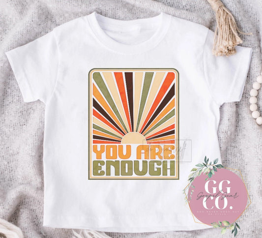 Christian Youth Tee - You Are Enough - Youth Shirt - Jesus Youth Shirt - Christian Youth Shirt - Christian Gift (3-17)