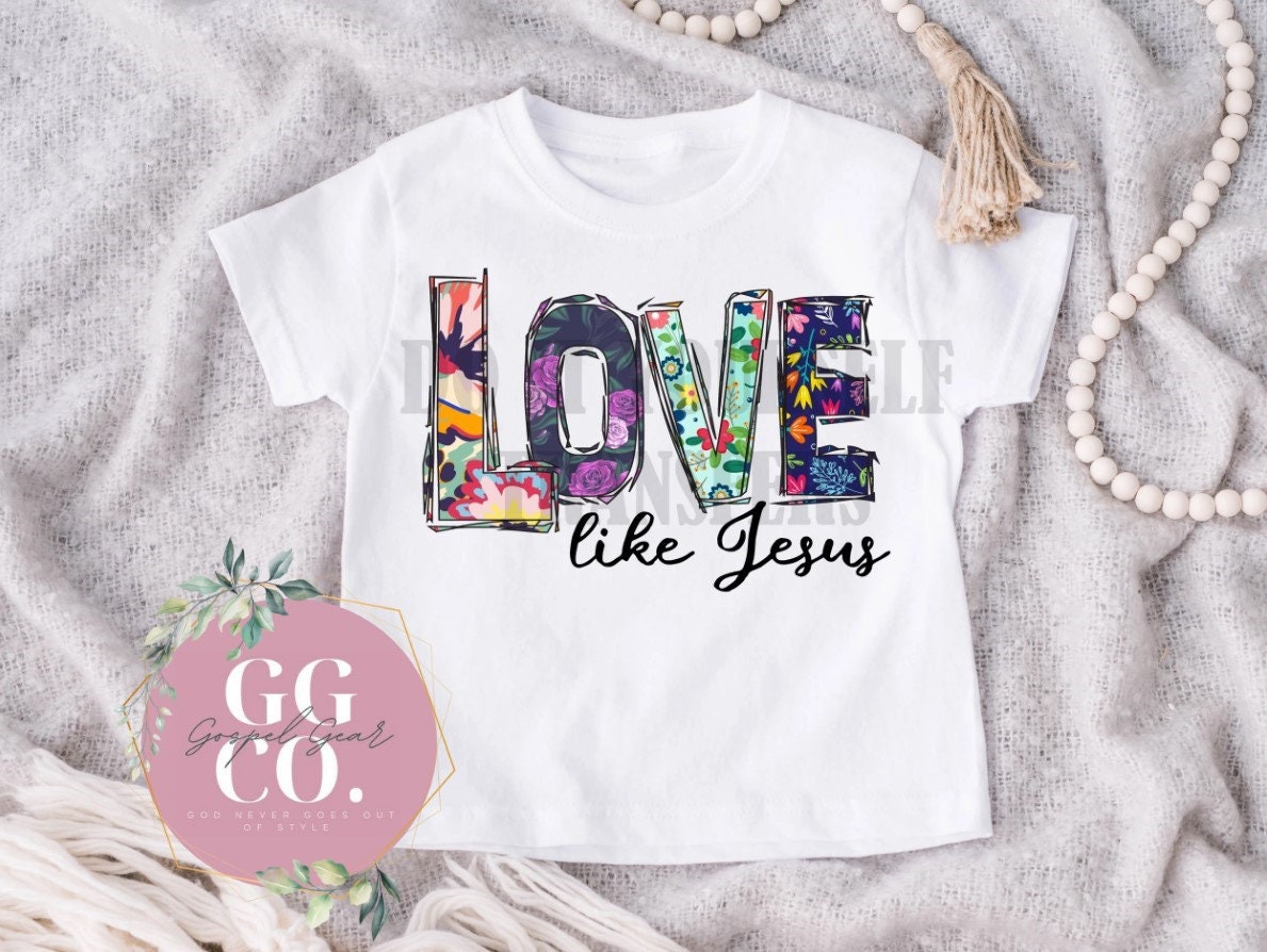 Christian Youth Tee - Love Like Jesus - Youth Shirt - Jesus Youth Shirt - Christian Youth Shirt - Christian Gift (1-14)