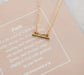Christian Necklace - Dwell Necklace - Christian Jewelry - Christian Gift - Christian Apparel - Necklace - 18k Gold Necklace