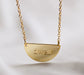 Christian Necklace - Crescent Dwell Necklace - Christian Jewelry - Christian Gift - Christian Apparel - Necklace - 18k Gold Necklace