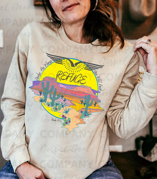 Christian Pullover - His Wings - Bleached Christian Shirt - Jesus Pullover - Christian Apparel - Graphic Shirt - Christian Gift (0-1)