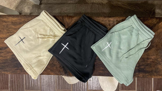 Jesus Joggers - Women's Shorts - Christian Shorts - Cross Shorts - Christian Gift - Fleece Shorts - Religious Apparel - Shorts - Church OOTD