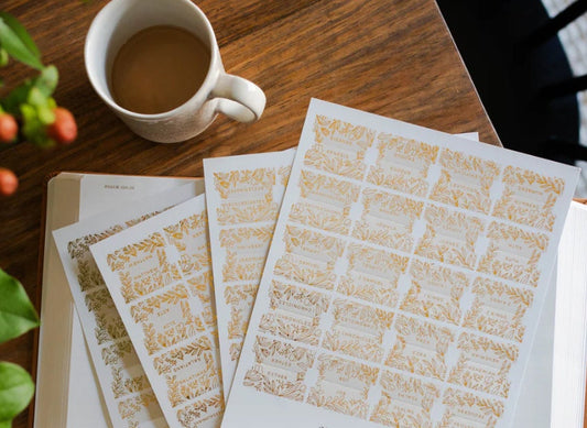 Christian Bible Tabs - Gold Foil Cream Bible Tabs - Christian Gift - Books Of The Bible Tabs - Bible Accessories - Bible Tabs