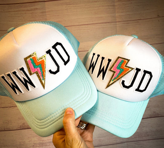 Christian Foam Trucker Hat, Embroidered Trucker Hat, Foam Mesh Cap, Jesus Trucker Hat, Foam Patch Trucker Hat, Christian Gift, Religious Hat