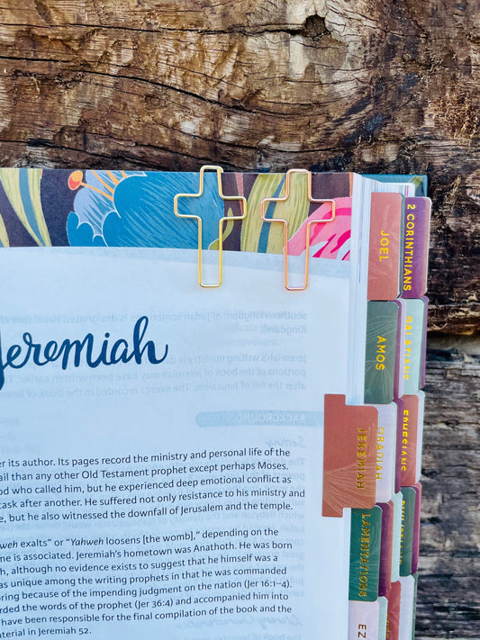 Cross Bookmark - Cross Paperclips - Bible Bookmark - Cross Page Marker - Bookmarks - Bible Accessories - Paperclips - Christian Gift