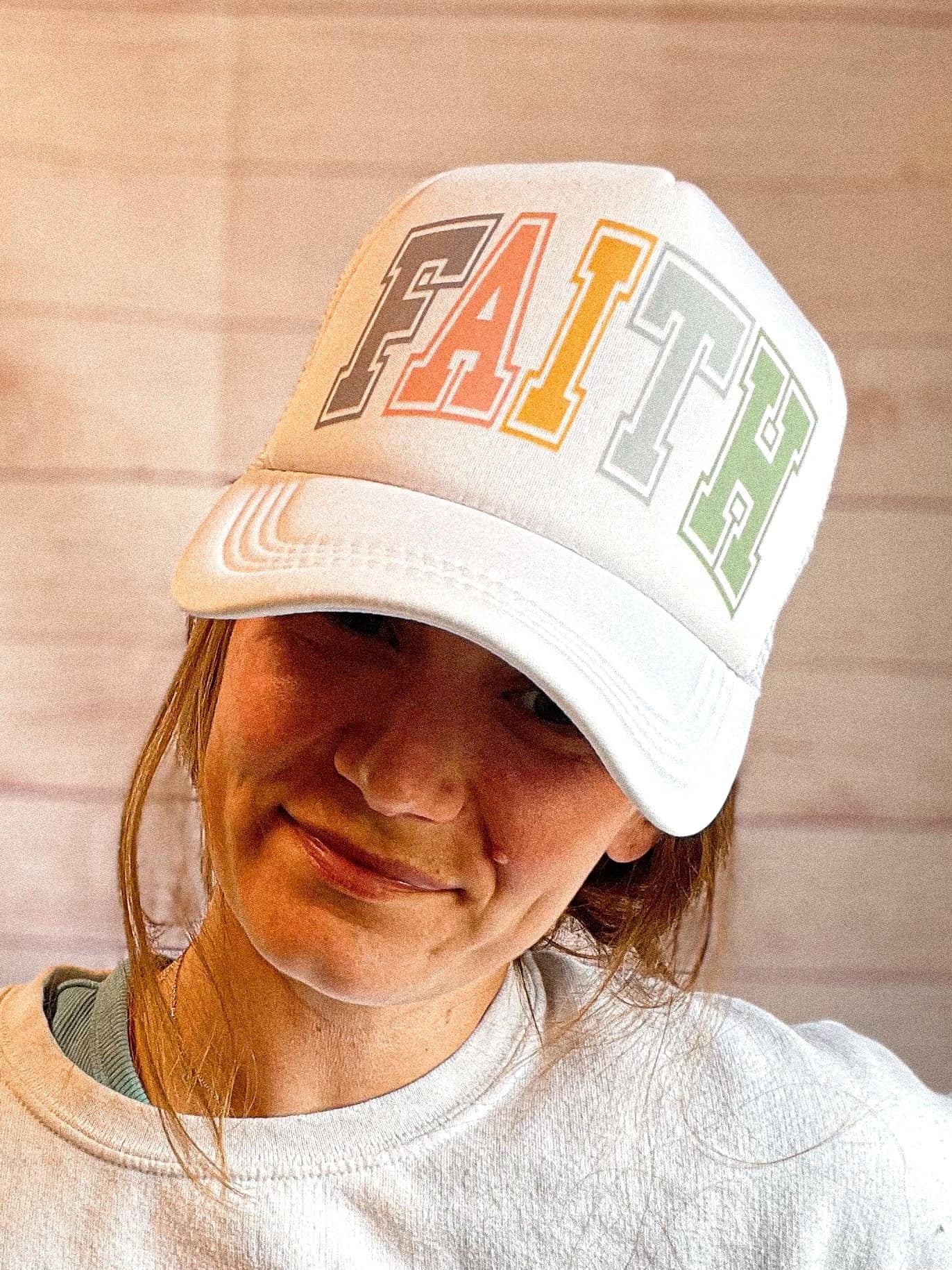 Christian Foam Trucker Hat, FAITH Trucker Hat, Foam Mesh Cap, Jesus Trucker Hat, Trucker Hat, Christian Gift, Religious Hat. Faith Hat