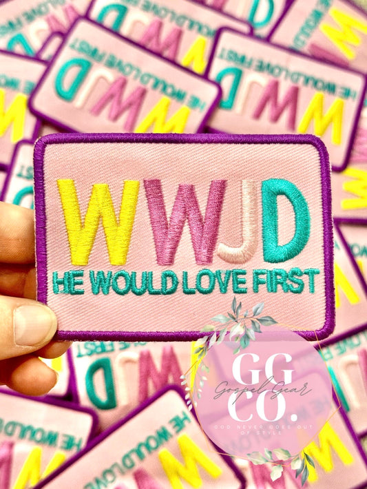 What Would Jesus Do (WWJD) Patch, Christian Hat Patch, Embroidered Patch, Trucker Hat Patch, Iron On, Trendy Hat Patch, Jesus Patch.