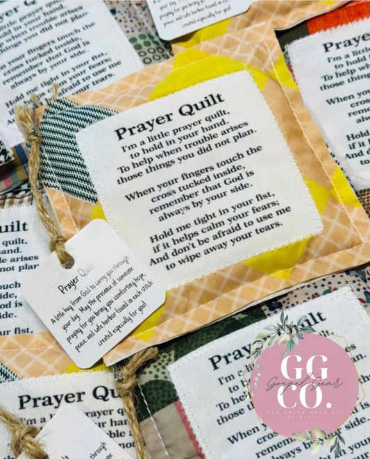 Pocket Prayer Quilt, Prayer Quilt, Pocket Quilt, Quilt Square, Faith In Your Hands, Handmade Quilt, Prayer Cloth, Christian Gift, Quilted