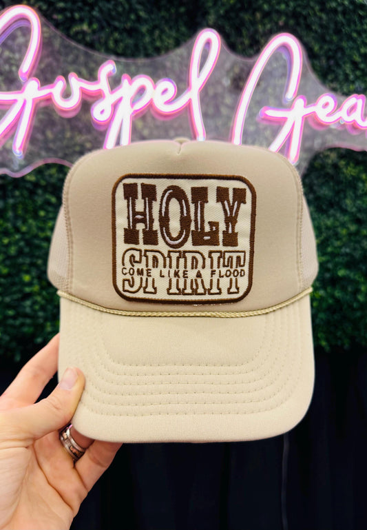 Christian Foam Trucker Hat, Holy Spirit Trucker Hat, Embroidered Patch Hat, Trucker Hat, Patch Trucker Hat, Christian Gift, Hat
