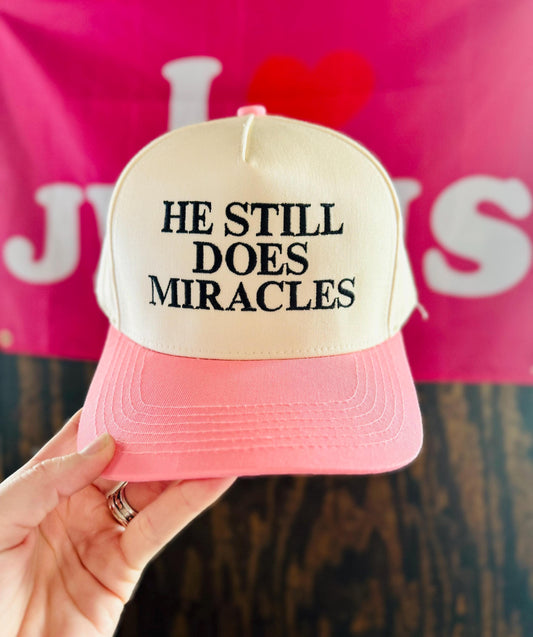 He Still Does Miracles Hat, Embroidered Hat, Embroidered Christian Hat, Christian Hat, Trendy Hat, Christian Gift, Embroidered
